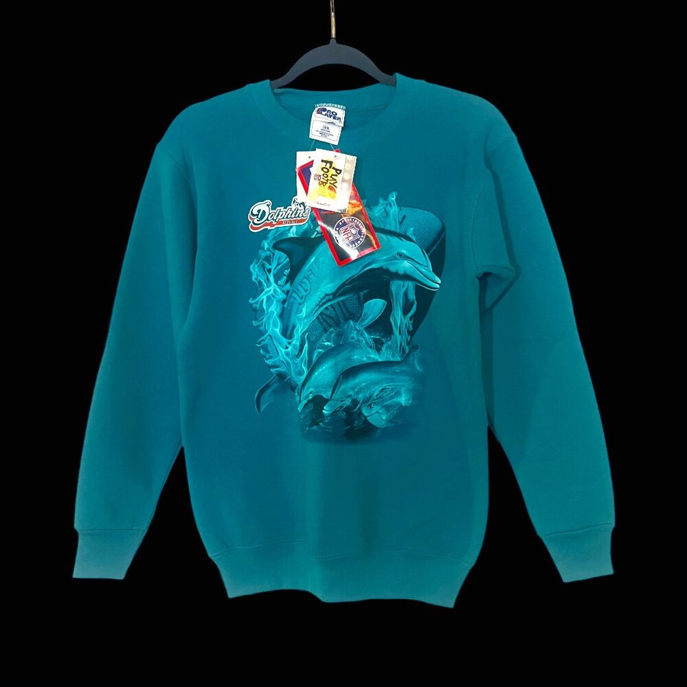 90s Vintage | Deadstock "Pro Player" Miami Dolphins Sweatshirt